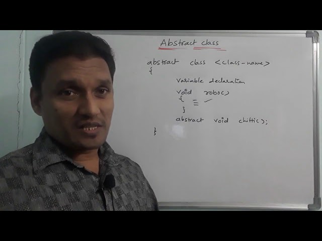 Abstract class in Java | Abstract Class and Abstract Method in Java | Java Programming | in Telugu