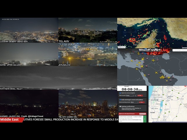 Live Middle East Conflict 24/7 | Beirut, Tel Aviv, Northern Israel, Jerusalem | Strait of Hormuz