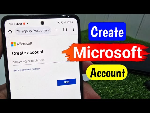 How to Create Microsoft Account in mobile phone | microsoft account create