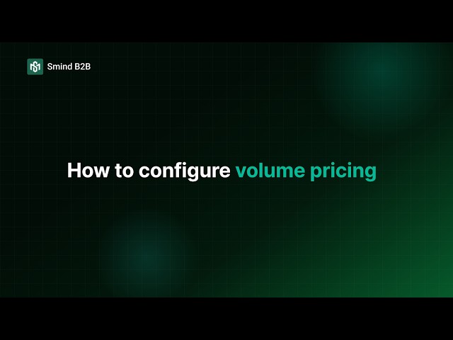How to Set Up Volume Pricing in Shopify - Smind B2B Pricing Rule Tutorial (Step 2)