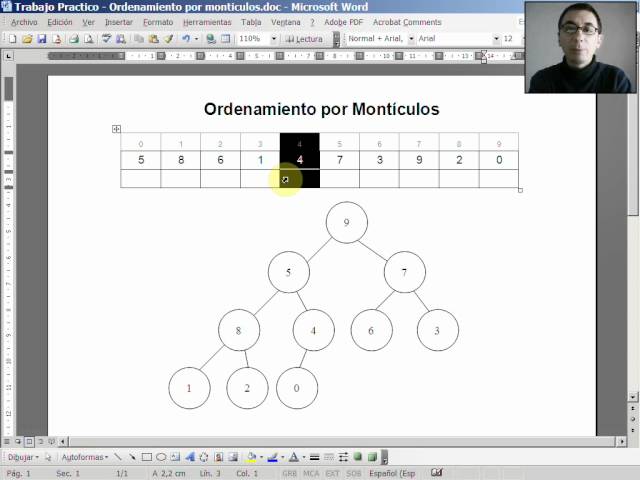 Trabajo Práctico - Algoritmo de ordenamiento por montículos (heapsort)