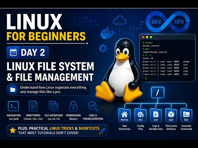 Linux for DevOps Engineers  | Everything Starts Here | Day 2