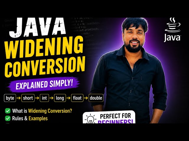 Widening conversation in Java 