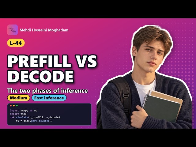 L-44: Prefill vs decode – LLM Measure TTFT and Latency #llm #inference #ai