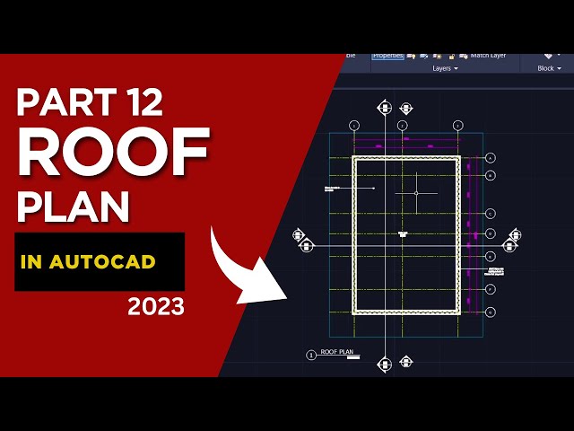 How to Draw a Flat Roof Plan in AutoCAD  Beginner to Advanced Tutorial