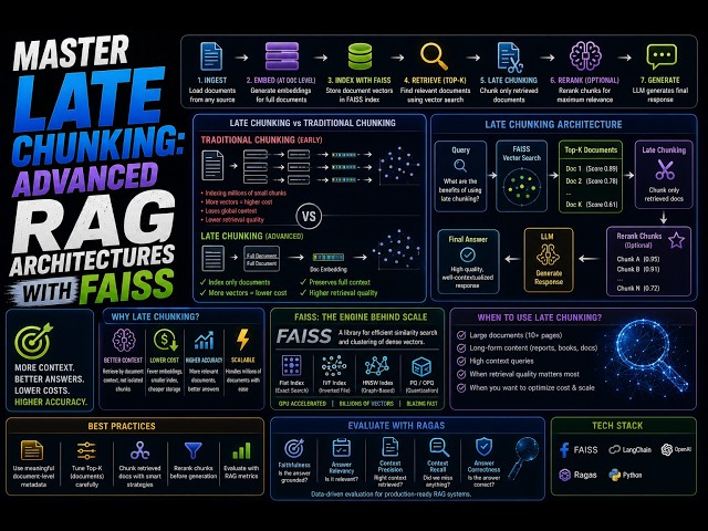 Master Late Chunking: Advanced RAG Architectures with FAISS