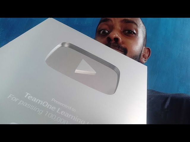 Unboxing the SILVER PLAY BUTTON! | Thank you! | TeamOne Learning