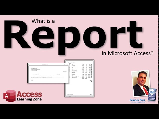 What is a Report in Microsoft Access?