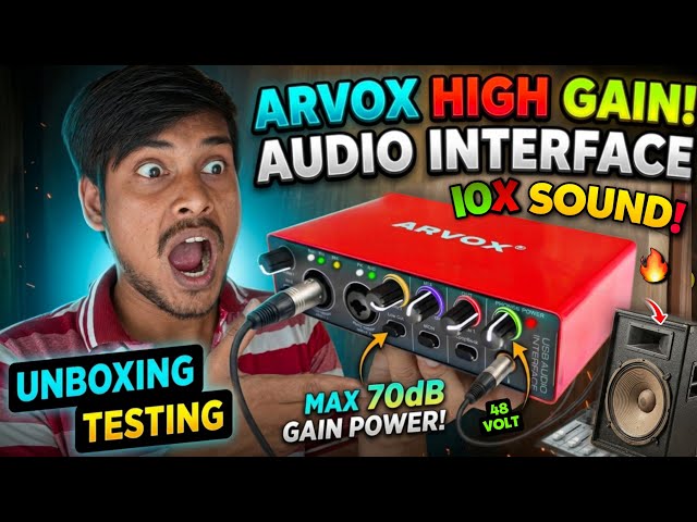 This Budget Audio Interface Has a Killer Sound.. | ARVOX USB Audio Interface Unboxing And Testing...
