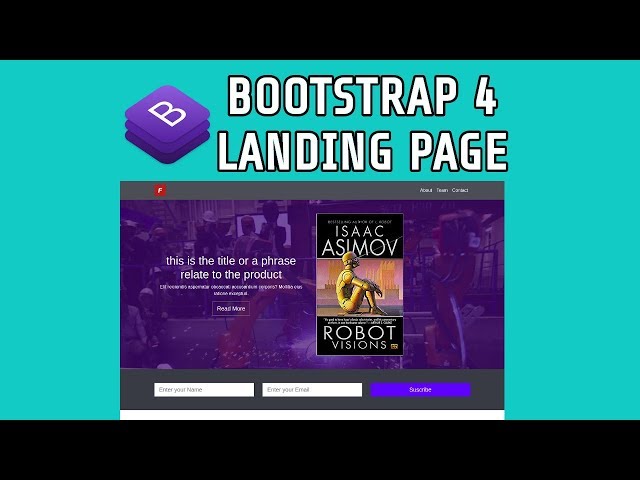 Bootstrap 4, Sitio Web Completo - Landing page