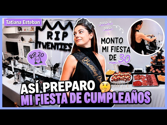 Planning My Birthday from Scratch 🖤 "RIP 20s" Theme 💀🎂 | Tatiana Esteban