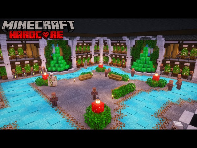 I Built the ULTIMATE Villager Trading Hall in Hardcore Minecraft