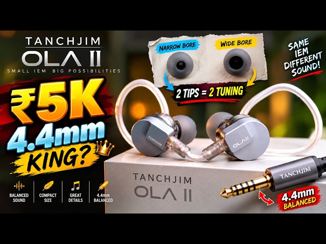 சின்ன IEM… பெரிய Sound! 🔥 TANCHJIM OLA 2 4.4mm Review | Under ₹5000