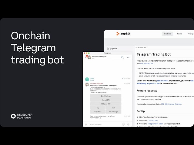 How to create a Telegram Trading Bot  - Coinbase Developer Platform (CDP)