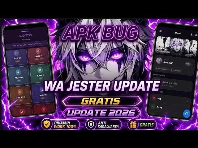 TERBARU! APK JESTER FREE DOWNLOAD FITUR BANYAK CUY, BUG WA,SADAP KAMERA DAN LOKASI?- KurrXd Official