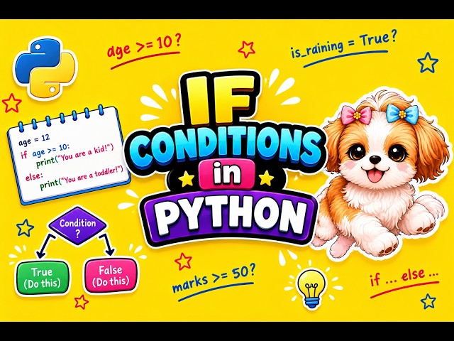 IF CONDITIONS #if #elif #python #pythontutorial #pythonforbeginners #pythonprogramming