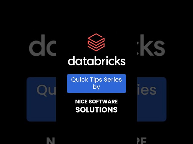 Databricks Quick Tips #2: Master SQL Scripting with IF-ELSE & FOR Loops | NICE Software Solutions