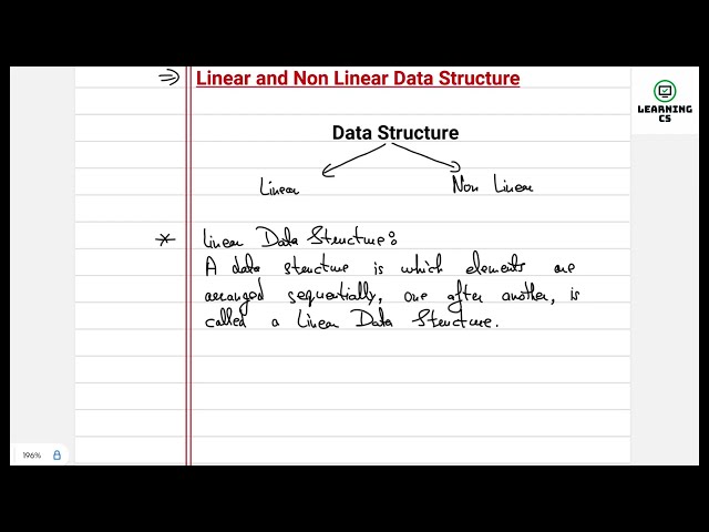 Linear and Non-Linear Data Structures Explained 🔥 | Data Structures | Learning CS