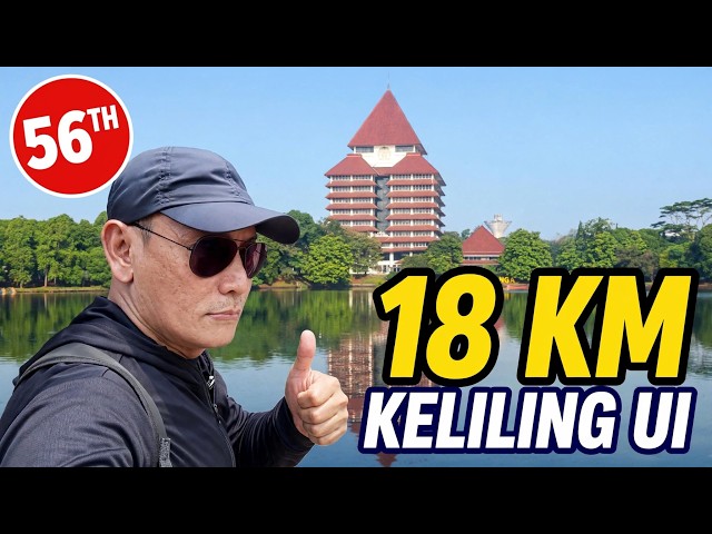 56 Years Old Walking 18 KM at Universitas Indonesia | Jalan Kaki 18KM di UI Depok Umur 56 Tahun