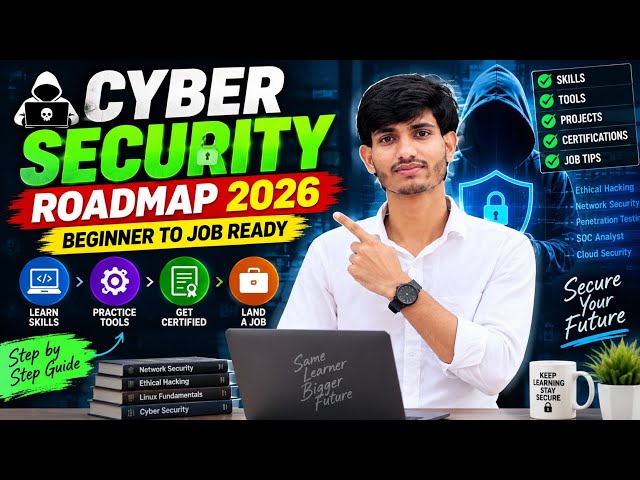 🔐 Cyber Security Roadmap 2026 | Beginner to Job Ready