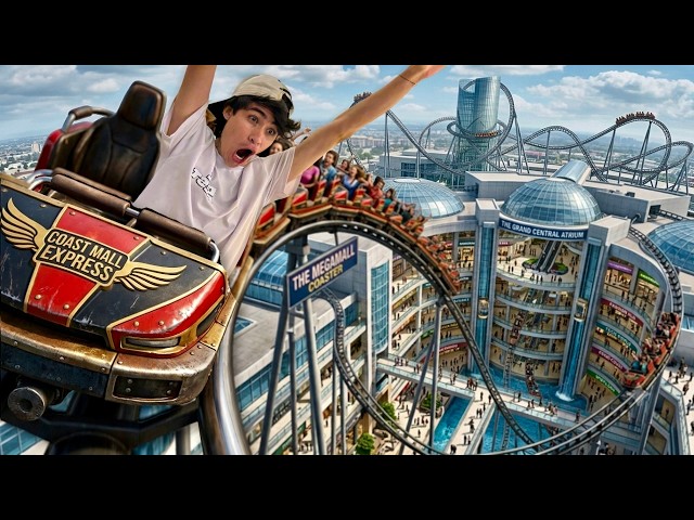 Me infiltro a una Montaña Rusa en un Centro Comercial🎢 // Andy