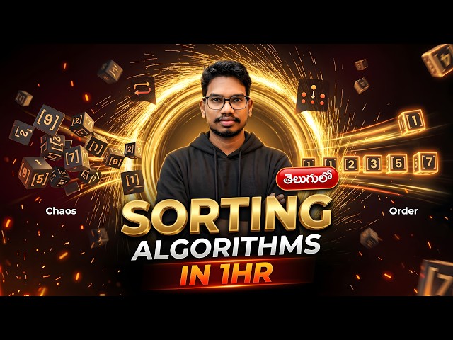 Master Sorting Algorithms in 1 Hour | DSA with C in Telugu | PythonLife