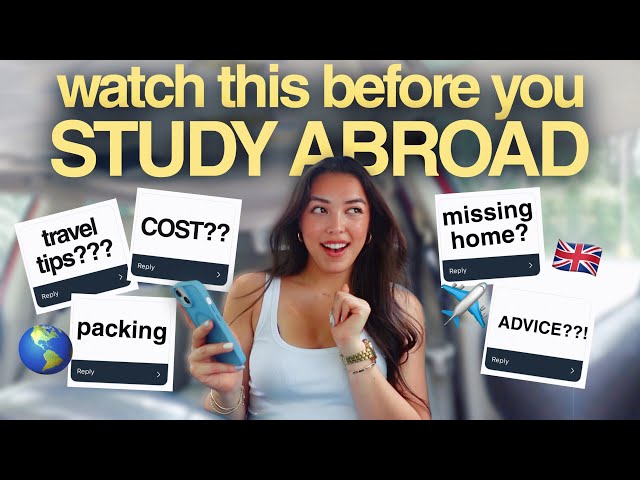 WHAT I WISH I KNEW BEFORE STUDY ABROAD | honest q&a and advice!!