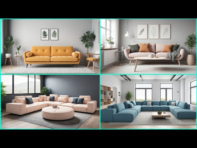 Modern Home Living Room Sofa Set Designs | Elegant Furniture Ideas & Styling Trends