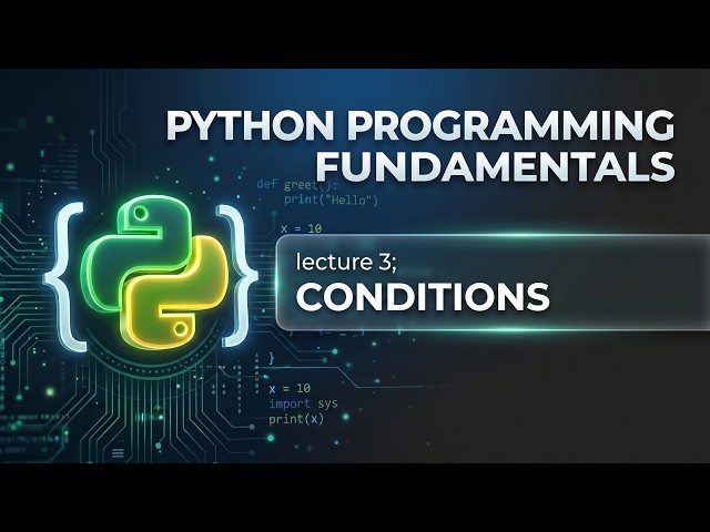 Python Programming Fundamentals | Conditions