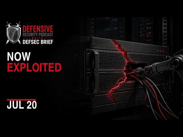 Daily DefSec Brief - Cyber Security News for July 20 2026