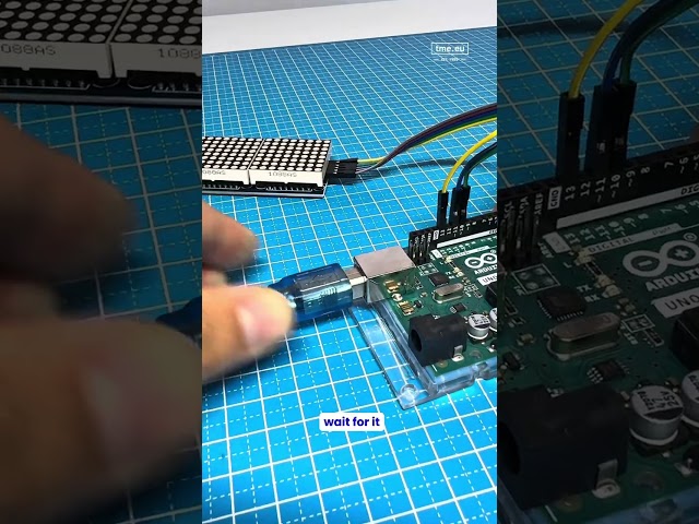 DIY Morse Code Generator using a LED Matrix #arduino #electronics #engineering #diy