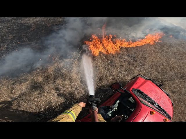 350 on a medium grass fire