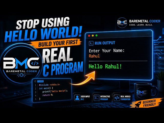 Stop Using Hello World! Build Your First REAL C Program 🚀