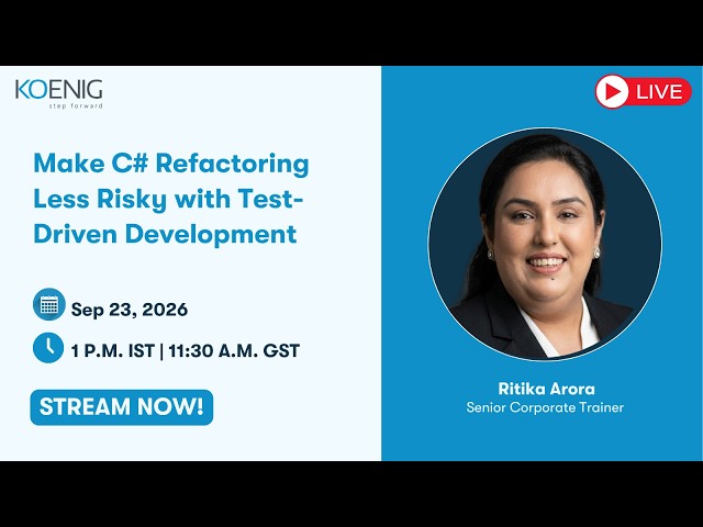 Make C# Refactoring Less Risky with Test-Driven Development