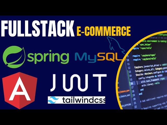 [2] Créons une application de e-commerce  avec  Spring Boot & angular & tailwind & JWT - YeminiCoder