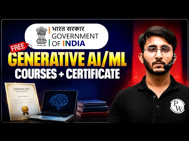 Government of India Free AI Courses 2026 | Generative AI + ML | Free Certificate For Freshers