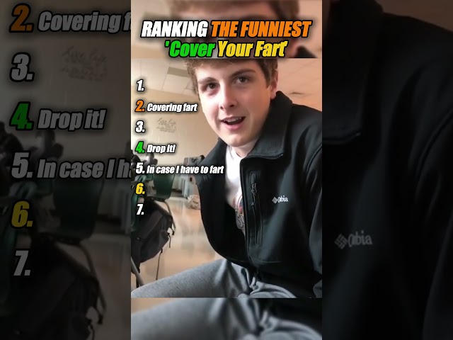 Ranking the Funniest 'Cover Your Fart' Moments 🤣 | You Won't Believe #1!