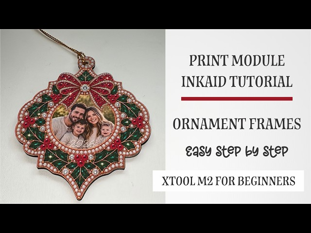XTool M2 Rhinestone Frames - InkAID tutorial - Easy Step by Step Tutorial - XTool M2 for Beginners