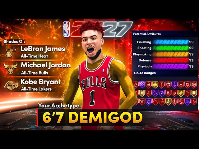 This 6'7 DEMI-G0D BUILD will be a PROBLEM in NBA 2K27! Best 6'7 Guard Build 2k27!