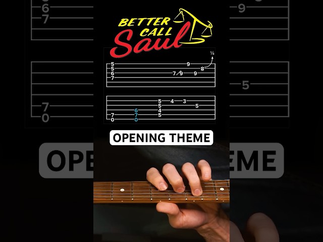 Better Call Saul Theme - Guitar POV [Tabs On Screen]