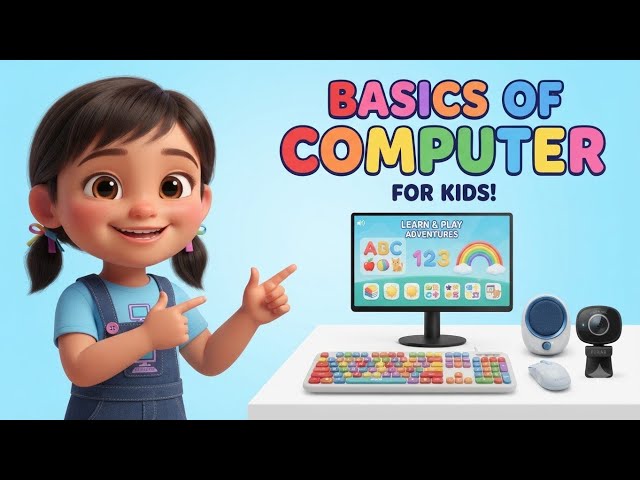 Basics of Computer 🖥️ #computer #basics #learning #education #funtime #kids  #littlemagicacademy 