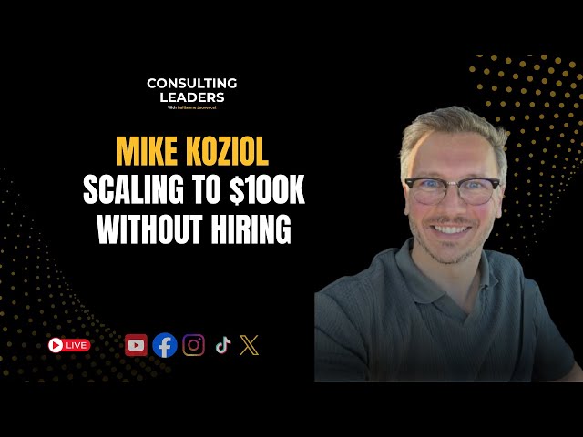How to Scale to $100K/Month Without Hiring or Burning Out With Mike Koziol