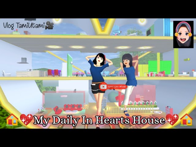 🏠💖My Daily in Hearts House💖🏠 | VlogTami🎥 | Sakura School Simulator
