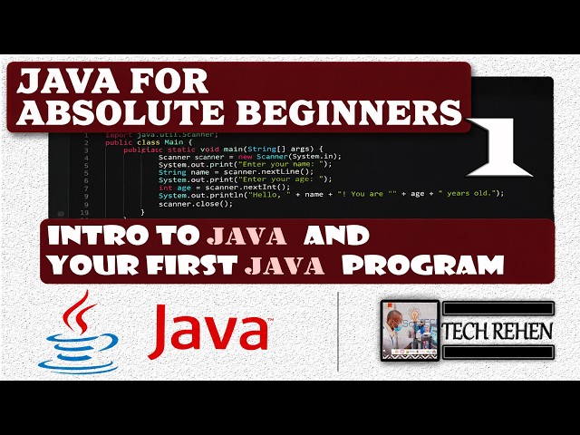Java for Beginners Lesson 1 ☕💻 | Your First Java Program
