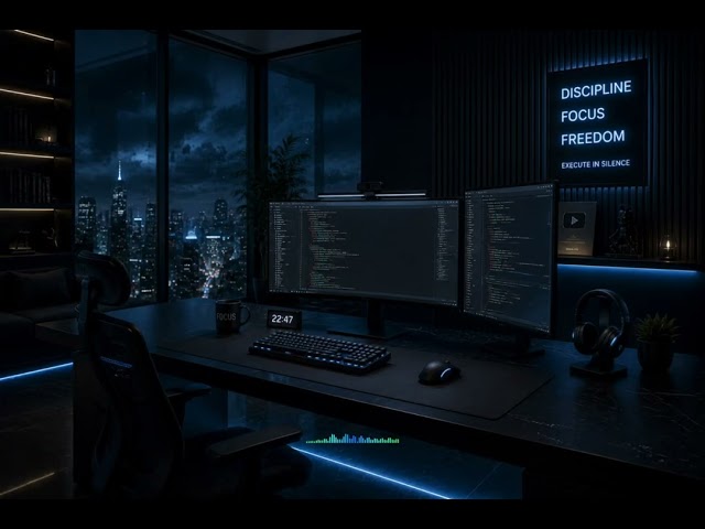 Focus Productivity Lounge – Silent Music for Coding