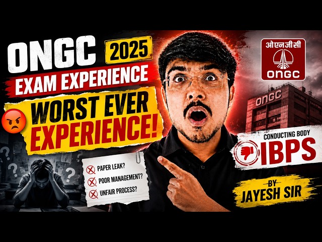 ONGC Exam Experience 2025 | Worst Ever? 😡 Honest Review