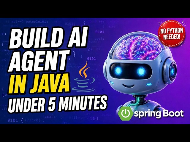 Build AI Agents in JAVA WITHOUT Python! Spring Boot + LangChain4j