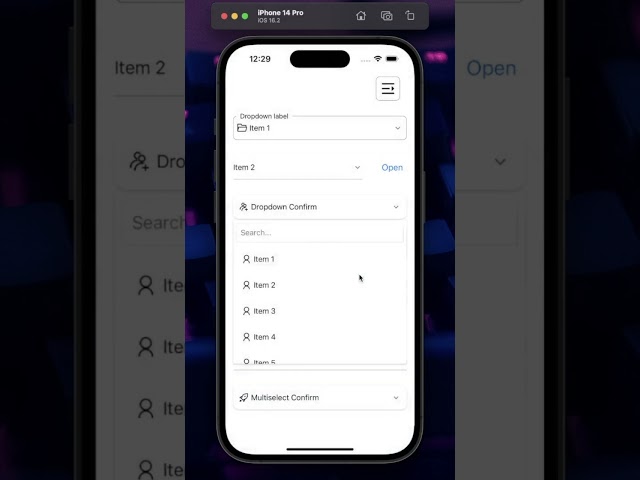 Demo React Native Dropdown Libraries #demo #reactnative #dropdown #shorts