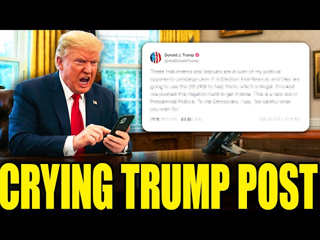 Crying Trump Posts This After No One Watches Speech