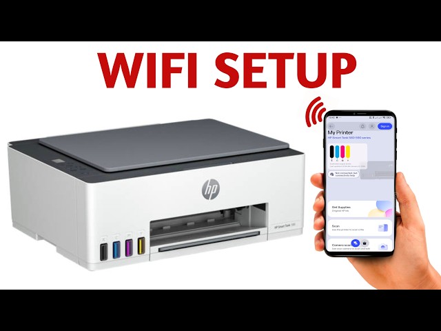 HP Smart Tank 580 WiFi Setup | Connect HP 580/581/585  Printer to WiFi